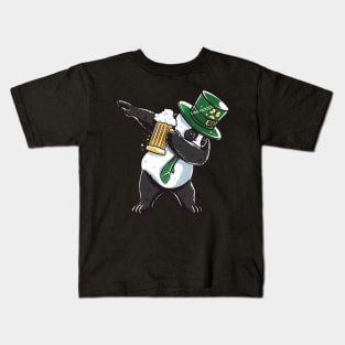 Funny St Patricks day Panda shirt - perfect outfit Kids T-Shirt